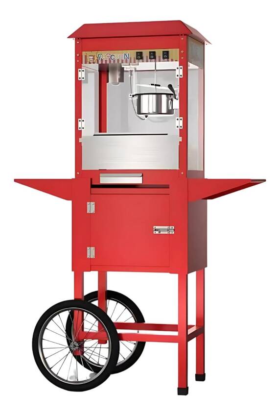 ARABALI MISIR PATLATMA POPCORN MAKİNASI TİCARİ TİP MISIR PATLAMA - 2