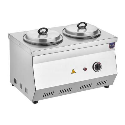 CB12 2 Hazneli Çorba Kazanı, 9+9 L, Elektrikli