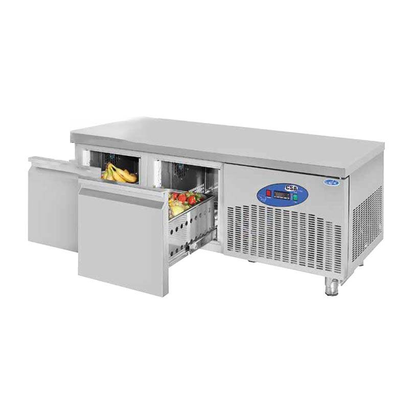 CSA CS-CIK 2D-700 Cihaz Altı Derin Dondurucu, 2 Çekmeceli, 135 L 304 kalite -10-22 - 1