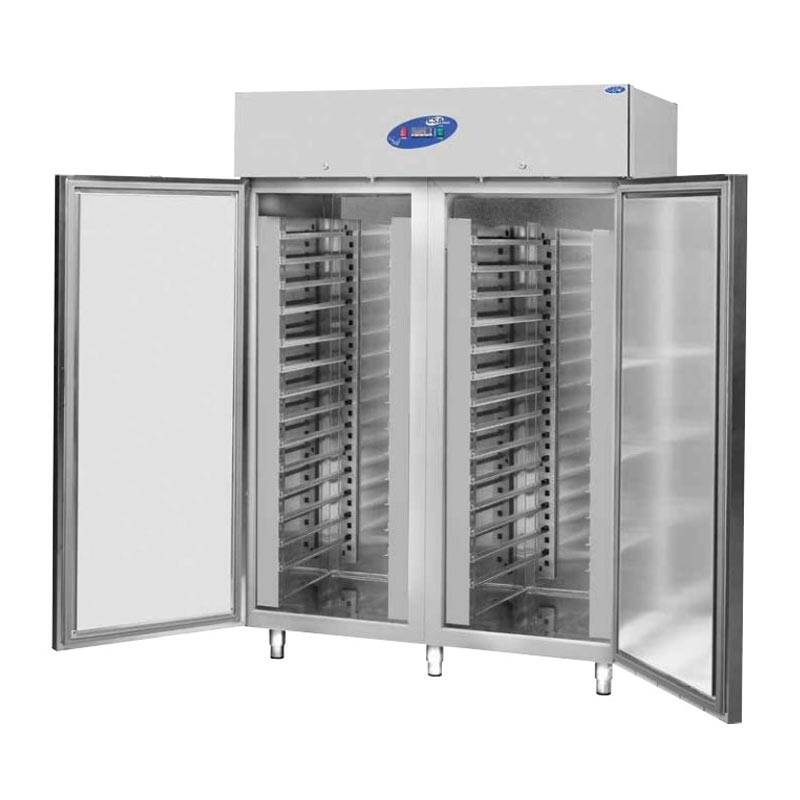 CSA CS-DBLK 1400-T Dik Tip Hamur Dinlendirme Dolabı, 2 Kapılı, 1400 L ( -10/-22 ) 304 kalite - 1