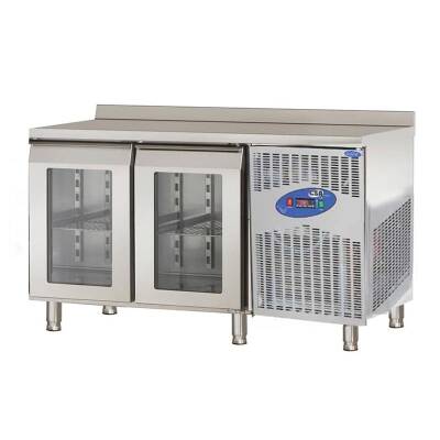 CSA CS-TEZ 2-700-C Tezgah Tipi Buzdolabı, 2 Cam Kapılı, 251 L (141x70x85 ) 430 kalite 