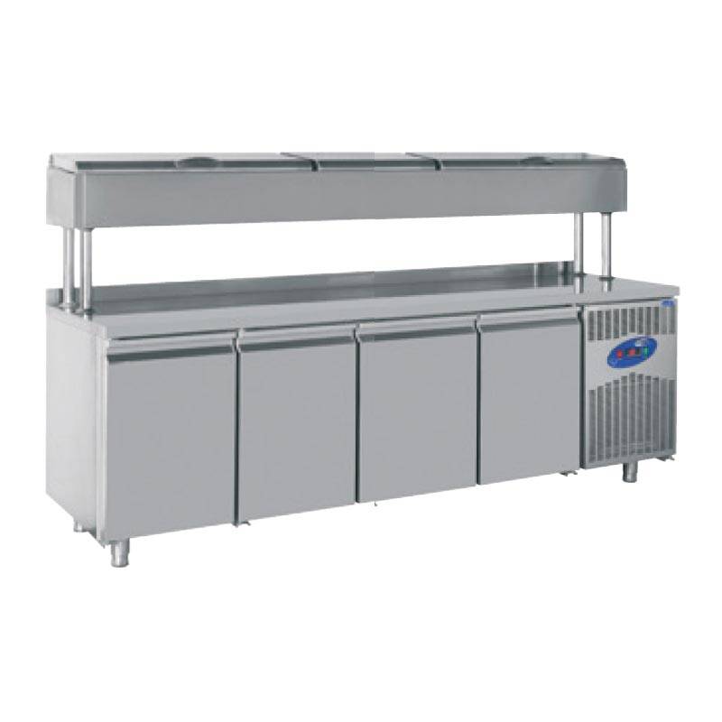 CSA CS-TEZ 4-700-YM Yükseltilmiş Make Up Buzdolabı, 4 Kapılı, 632 L - 1