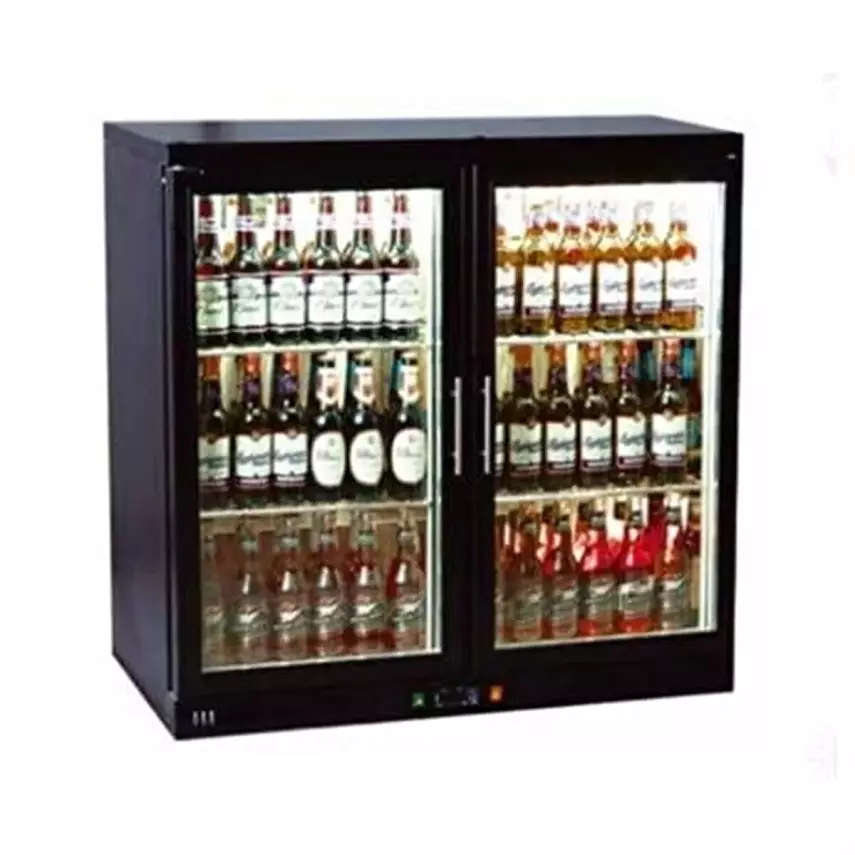 CSA İnox Csa Karacasan İki Kapılı Set Üstü Bar Arkası Şişe Soğutucu Buzdolabı (310 Litre) - 1