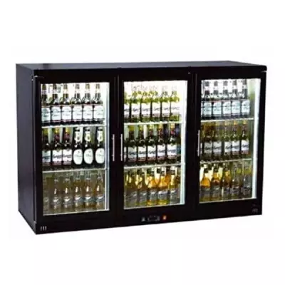 CSA İnox Csa Karacasan Üç Kapılı Set Üstü Bar Arkası Şişe Soğutucu Buzdolabı (210 Litre)