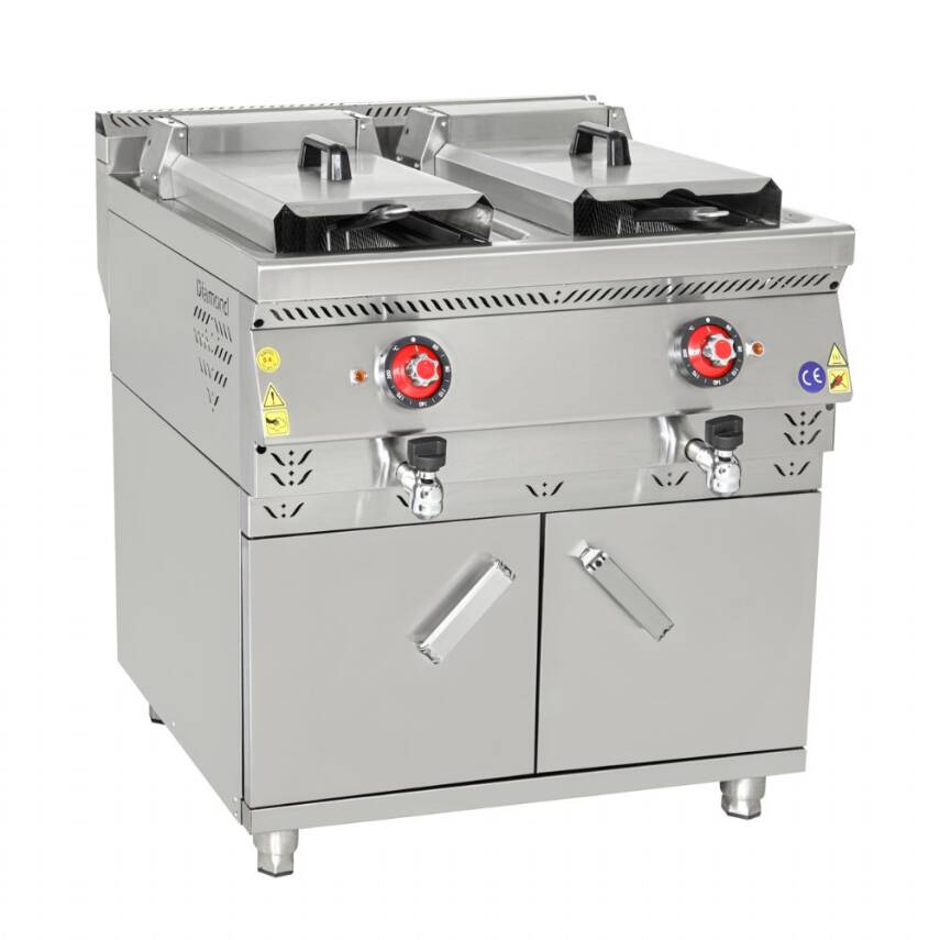 DFE 878 Dolaplı 12+12 Litre Elektrikli Fritöz 80*70*85 - 1