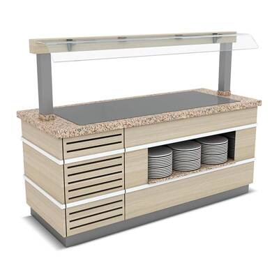 Empero Galata Soğuk Servis Ünitesi, Nefeslikli, Paslanmaz, 100x90x90/155 cm 119.GLT.P.SSU.01