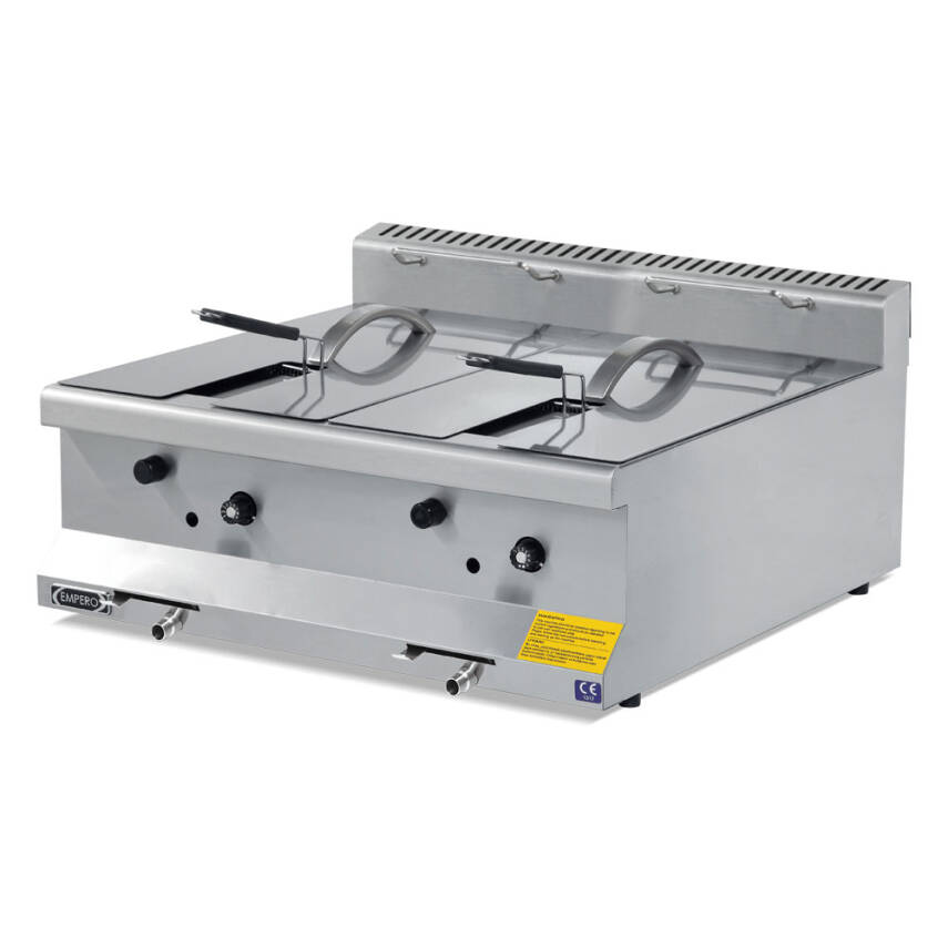 EMPERO Gazlı Fritöz 10+10 LT EMP.6FG020 - 1