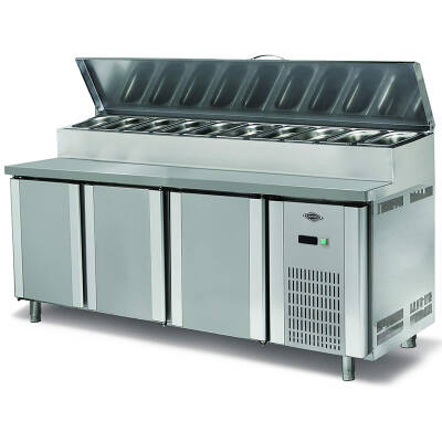 EMPERO Pizza ve Salata Buzdolabı 3 Kapılı EMP.200.80.01-PSY