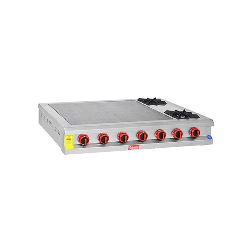 Himaksan BZSOG 120 Gazlı Lpgʹli Set Üstü 2 Ocaklı Bazlama Ocağı - 1