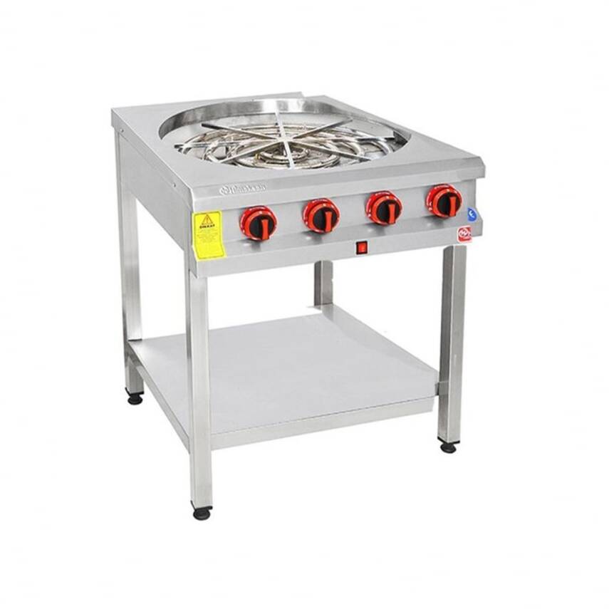 Himaksan TBMBROG 1 Gazlı Lpgʹli Taban Raflı Motorlu Börek Ocağı su böreği ocağı - 1