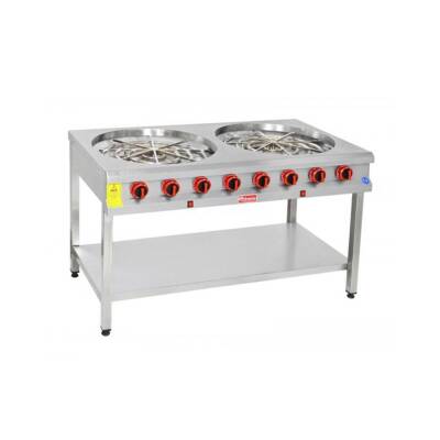 Himaksan TBMBROG 2 Gazlı Lpgʹli Taban Raflı Motorlu Börek Ocağı su böreği ocağı