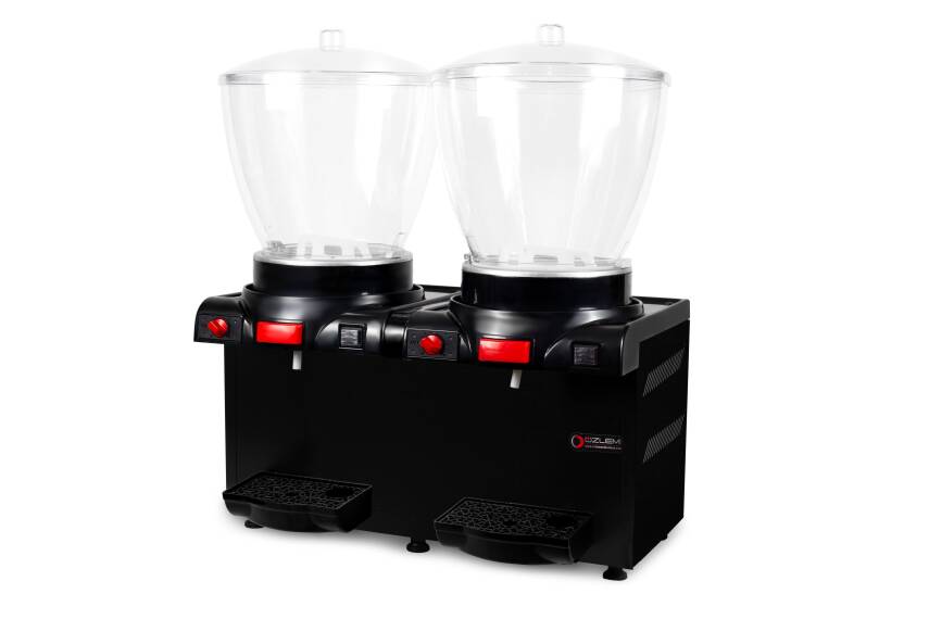 Özlem 20-20 Lt. Limonata Ayran Makinesi Manuel, Siyah - 1