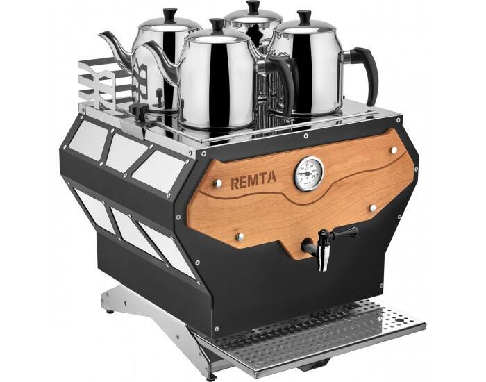REMTA DE24 PRO SERİSİ 4 DEMLİKLİ JUMBO ÇAY MAKİNESİ 32 LT. - 1