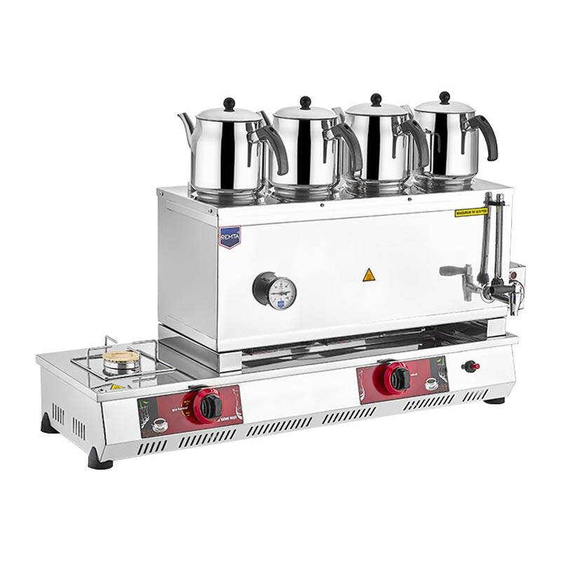 Remta N14E 85 Model 4 Demlikli Çay Ocağı, 43 L, Gazlı+Elektrikli - 1