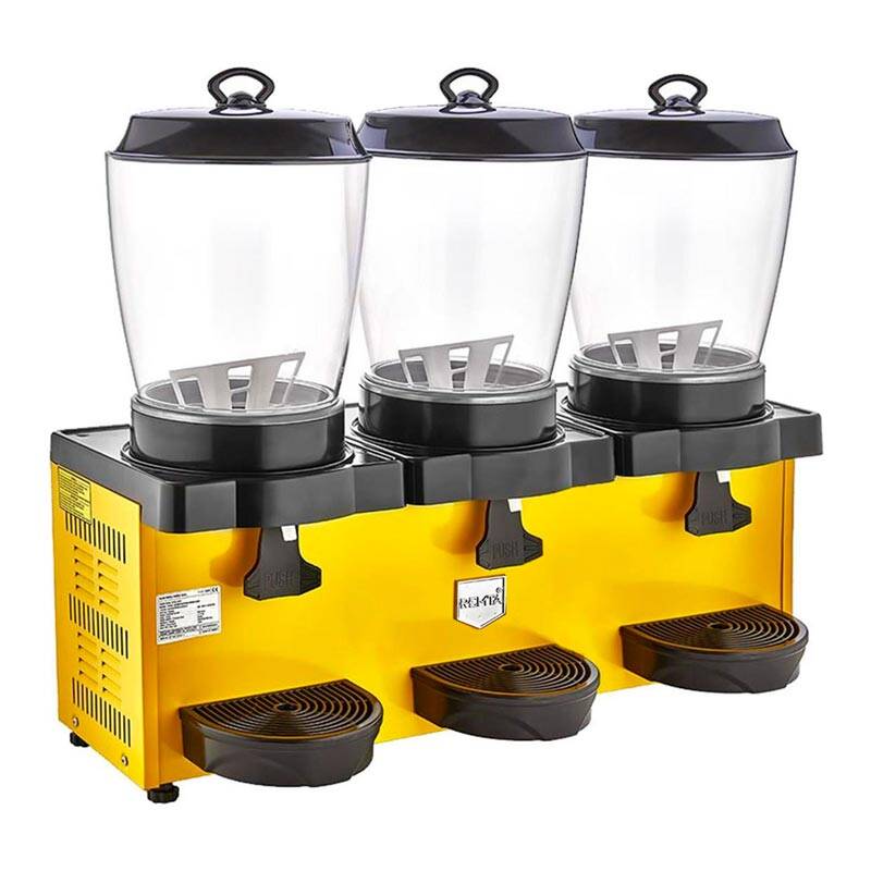 Remta ST38 Royal Mini Üçlü Şerbet ve Ayran Soğutucu 11+11+11 L, Sarı - 1
