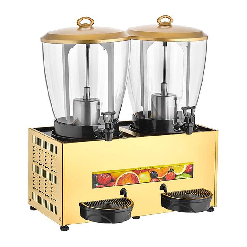 ST29 - Gold Çiftli Şerbet &Ayran Soğutucu  21+21 L, Gold - 1