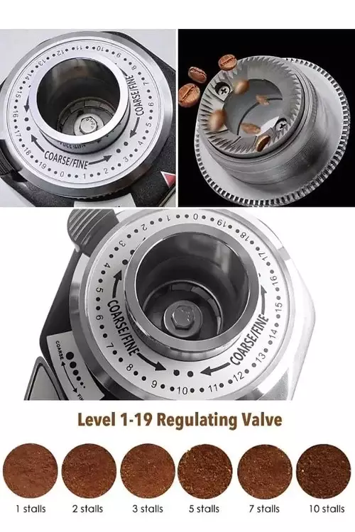 VKD-25 Dozaj Ayarlı Yarı  Otomatik Kahve Değirmeni  (KIRMIZI ) - 2