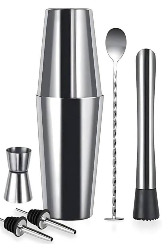 Vosco 6 Parça Avantajlı Kokteyl Set Boston Shaker (750ml) - 1