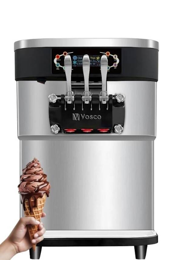 VSC-32T Vosco Pro Soft Dondurma Makinesi Set Üstü (Üç Kollu) - 1